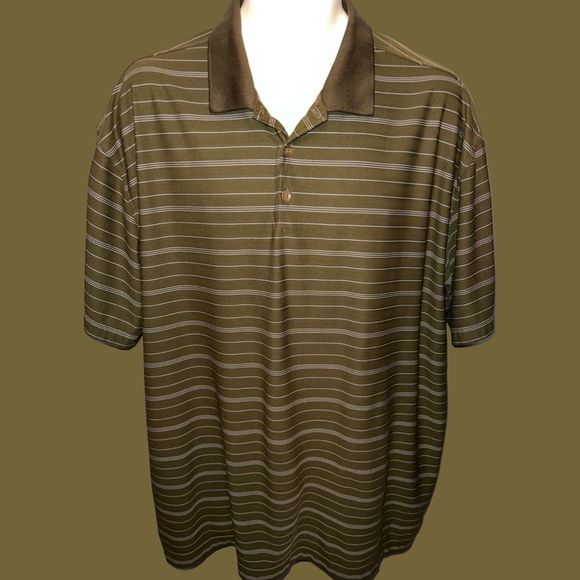 Nike Performance Dri Fit Olive Green Golf Polo Size XXL - Picture 4 of 4
